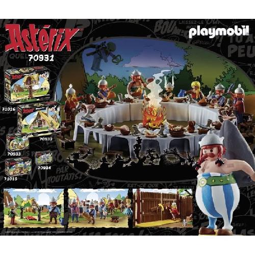 Univers Miniature - Habitation Miniature - Garage Miniature PLAYMOBIL 70931 Le banquet du village. Asterix. Personnages de la BD. Des 5 ans