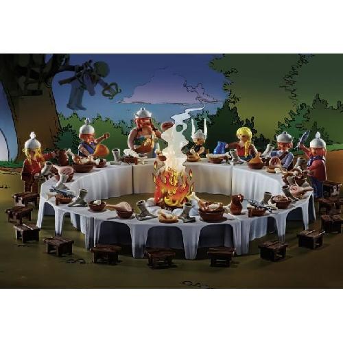 Univers Miniature - Habitation Miniature - Garage Miniature PLAYMOBIL 70931 Le banquet du village. Asterix. Personnages de la BD. Des 5 ans