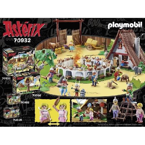 Univers Miniature - Habitation Miniature - Garage Miniature PLAYMOBIL 70932 Asterix. La hutte d'Abraracourcix. Personnages. 110 pieces. Des 5 ans