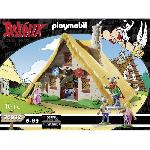 Univers Miniature - Habitation Miniature - Garage Miniature PLAYMOBIL 70932 Asterix. La hutte d'Abraracourcix. Personnages. 110 pieces. Des 5 ans