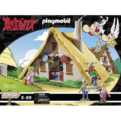 Univers Miniature - Habitation Miniature - Garage Miniature PLAYMOBIL 70932 Asterix. La hutte d'Abraracourcix. Personnages. 110 pieces. Des 5 ans