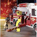 Univers Miniature - Habitation Miniature - Garage Miniature PLAYMOBIL 70935 Camion de pompiers avec échelle. City Action. Les pompiers. 113 pieces. Des 5 ans