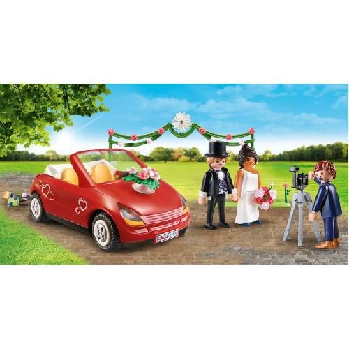 Univers Miniature - Habitation Miniature - Garage Miniature PLAYMOBIL - 71077 - City Life - Couple de mariés avec photographe et voiture - Evénement Mariage
