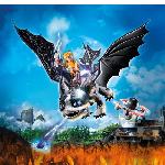 Univers Miniature - Habitation Miniature - Garage Miniature PLAYMOBIL - 71081 - Dragons Nine Realms- Thunder et Tom