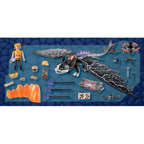 Univers Miniature - Habitation Miniature - Garage Miniature PLAYMOBIL - 71081 - Dragons Nine Realms- Thunder et Tom