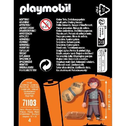 Univers Miniature - Habitation Miniature - Garage Miniature PLAYMOBIL 71103 Figurine Gaara. Naruto Shippuden. 8 pieces. Des 5 ans