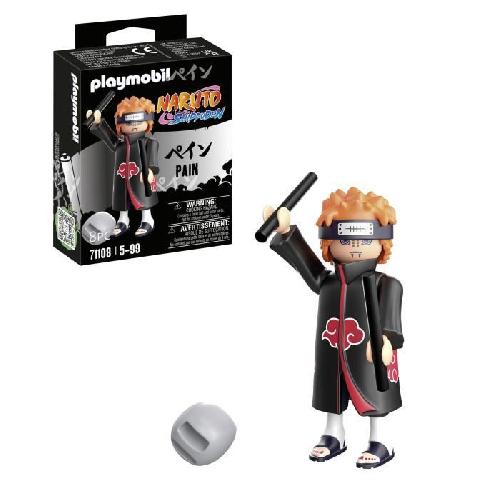 Univers Miniature - Habitation Miniature - Garage Miniature PLAYMOBIL - 71108 - Pain - Naruto Shippuden - Personnage de manga ninja avec accessoires