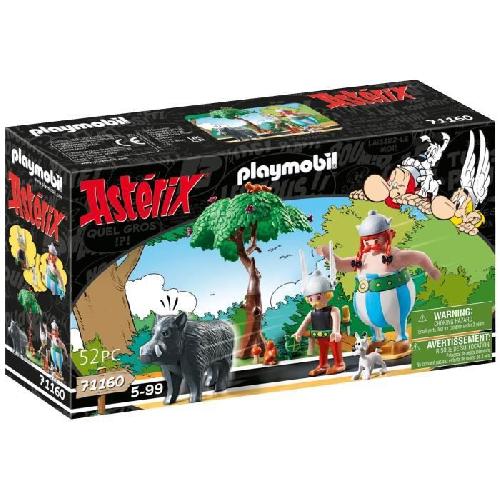 Univers Miniature - Habitation Miniature - Garage Miniature PLAYMOBIL 71160 Astérix La chasse au sanglier. avec Astérix. Obélix et Idéfix. 52 pieces. Des 5 ans