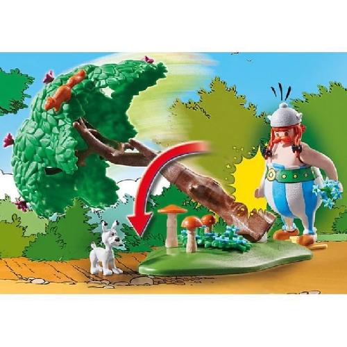 Univers Miniature - Habitation Miniature - Garage Miniature PLAYMOBIL 71160 Astérix La chasse au sanglier. avec Astérix. Obélix et Idéfix. 52 pieces. Des 5 ans