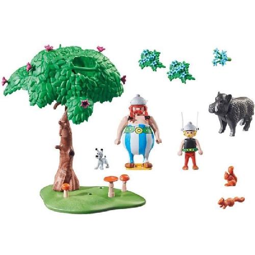 Univers Miniature - Habitation Miniature - Garage Miniature PLAYMOBIL 71160 Astérix La chasse au sanglier. avec Astérix. Obélix et Idéfix. 52 pieces. Des 5 ans