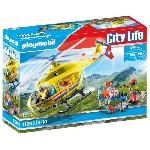 PLAYMOBIL - 71203 - City Action Les Secouristes - Hélicoptere de secours - Figurine - Bleu - Allemagne