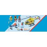 Univers Miniature - Habitation Miniature - Garage Miniature PLAYMOBIL - 71203 - City Action Les Secouristes - Hélicoptere de secours - Figurine - Bleu - Allemagne