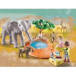 Univers Miniature - Habitation Miniature - Garage Miniature PLAYMOBIL 71294 Explorateurs avec animaux de la savane. Wiltopia. Avec 1 éléphant et des animaux. Des 4 ans