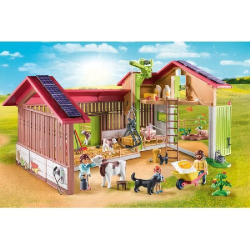 Univers Miniature - Habitation Miniature - Garage Miniature PLAYMOBIL 71304 Ferme avec panneaux solaires. Country La vie a la ferme. 182 pieces. Des 4 ans