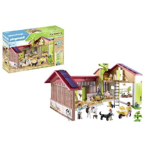 Univers Miniature - Habitation Miniature - Garage Miniature PLAYMOBIL 71304 Ferme avec panneaux solaires. Country La vie a la ferme. 182 pieces. Des 4 ans