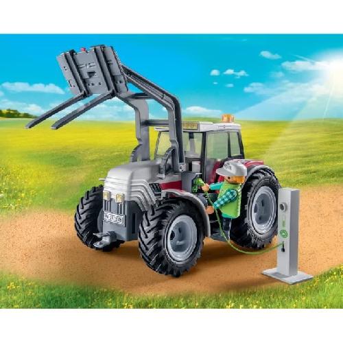 Univers Miniature - Habitation Miniature - Garage Miniature PLAYMOBIL 71305 Grand tracteur électrique. Country La vie a la ferme. 31 pieces. Des 5 ans