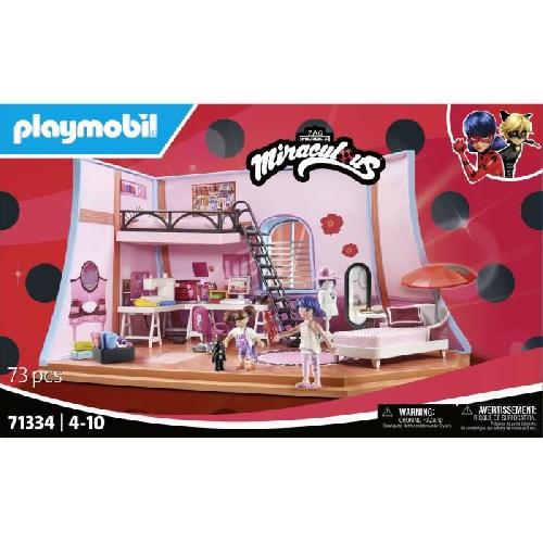 Univers Miniature - Habitation Miniature - Garage Miniature PLAYMOBIL 71334 Miraculous Chambre de Marinette. Miraculous lady bug. 73 pieces. Des 4 ans