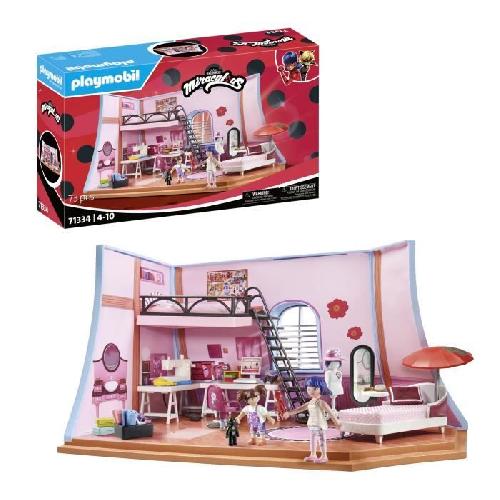 Univers Miniature - Habitation Miniature - Garage Miniature PLAYMOBIL 71334 Miraculous Chambre de Marinette. Miraculous lady bug. 73 pieces. Des 4 ans