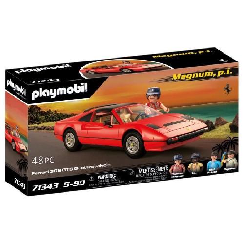 Univers Miniature - Habitation Miniature - Garage Miniature PLAYMOBIL 71343 Magnum Ferrari 308GT. Classic cars. Adulte. Voiture de collection. 48 pieces