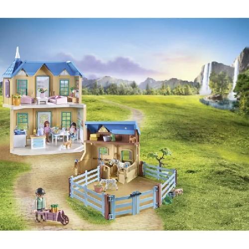 Univers Miniature - Habitation Miniature - Garage Miniature PLAYMOBIL 71351 Ranch de la cascade - Horses of Waterfall - 264 pieces - Des 5 ans