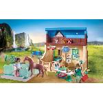 Univers Miniature - Habitation Miniature - Garage Miniature PLAYMOBIL 71352 - Vétérinaire et centre de thérapie - Horses of Waterfall - Pour enfants des 5 ans