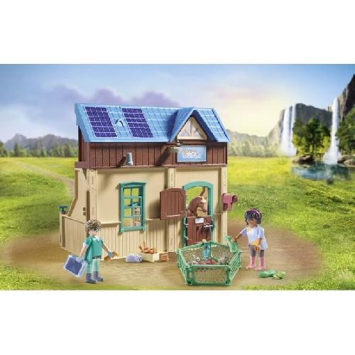 Univers Miniature - Habitation Miniature - Garage Miniature PLAYMOBIL 71352 - Vétérinaire et centre de thérapie - Horses of Waterfall - Pour enfants des 5 ans