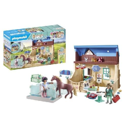 Univers Miniature - Habitation Miniature - Garage Miniature PLAYMOBIL 71352 - Vétérinaire et centre de thérapie - Horses of Waterfall - Pour enfants des 5 ans