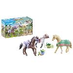 Univers Miniature - Habitation Miniature - Garage Miniature PLAYMOBIL 71356 3 chevaux Morgan. Quarter Horse et Shagya. Horses of Waterfall. 28 pieces. Des 5 ans