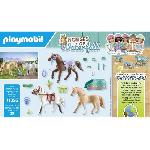 Univers Miniature - Habitation Miniature - Garage Miniature PLAYMOBIL 71356 3 chevaux Morgan. Quarter Horse et Shagya. Horses of Waterfall. 28 pieces. Des 5 ans