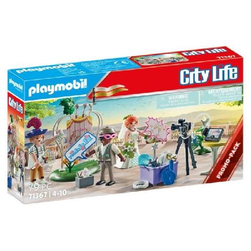 Figurine Miniature - Personnage Miniature PLAYMOBIL 71367 Couple de mariés et appareil photo. City life. Des 4 ans