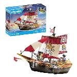 Univers Miniature - Habitation Miniature - Garage Miniature PLAYMOBIL 71418 Chaloupe des pirates. Les pirates. Avec personnages. canons. Des 4 ans