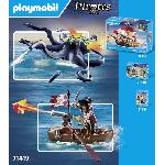 Univers Miniature - Habitation Miniature - Garage Miniature PLAYMOBIL 71419 Pirate avec pieuvre géante. Les Pirates. 44 pieces. Des 4 ans