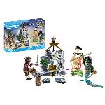 Univers Miniature - Habitation Miniature - Garage Miniature PLAYMOBIL 71420 Pirate avec tresor. Les Pirates. Monstre homme serpent. 55 pieces. Des 4 ans