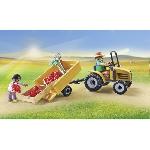 Univers Miniature - Habitation Miniature - Garage Miniature PLAYMOBIL 71442 Fermier avec tracteur et citerne - Country - Des 4 ans