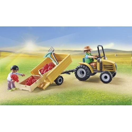 Univers Miniature - Habitation Miniature - Garage Miniature PLAYMOBIL 71442 Fermier avec tracteur et citerne - Country - Des 4 ans