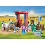 Univers Miniature - Habitation Miniature - Garage Miniature PLAYMOBIL 71471 Vétérinaire avec animaux de la ferme