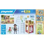 Univers Miniature - Habitation Miniature - Garage Miniature PLAYMOBIL 71475 Charpentier avec tourelle de jeu - My Life - 58 pieces - Jeu de rôle créatif