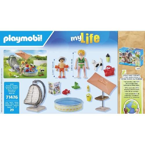 Univers Miniature - Habitation Miniature - Garage Miniature PLAYMOBIL 71476 StarterPack Maman et enfant avec fauteuil suspendu. My Life. 29 pieces. Des 4 ans