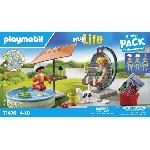 Univers Miniature - Habitation Miniature - Garage Miniature PLAYMOBIL 71476 StarterPack Maman et enfant avec fauteuil suspendu. My Life. 29 pieces. Des 4 ans