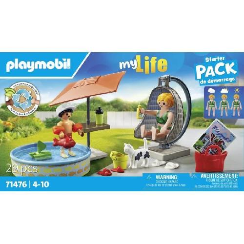 Univers Miniature - Habitation Miniature - Garage Miniature PLAYMOBIL 71476 StarterPack Maman et enfant avec fauteuil suspendu. My Life. 29 pieces. Des 4 ans