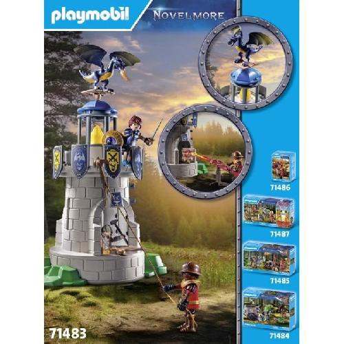 Univers Miniature - Habitation Miniature - Garage Miniature PLAYMOBIL 71483 Novelmore Tourelle des chevaliers de Novelmore avec dragon