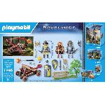 Univers Miniature - Habitation Miniature - Garage Miniature PLAYMOBIL 71485 Chevaliers et catapulte. Les chevaliers Novelmore. 54 pieces. Des 4 ans