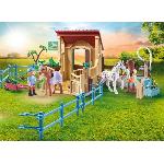 Univers Miniature - Habitation Miniature - Garage Miniature PLAYMOBIL 71494 Cavalieres avec box et poneys - Horses of Waterfall - Des 4 ans - Jeu de role creatif