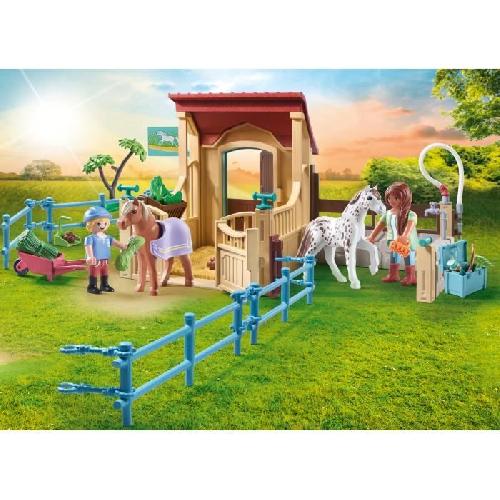 Univers Miniature - Habitation Miniature - Garage Miniature PLAYMOBIL 71494 Cavalieres avec box et poneys - Horses of Waterfall - Des 4 ans - Jeu de role creatif