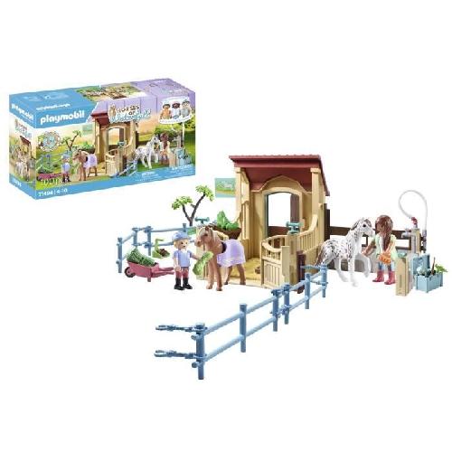 Univers Miniature - Habitation Miniature - Garage Miniature PLAYMOBIL 71494 Cavalieres avec box et poneys - Horses of Waterfall - Des 4 ans - Jeu de role creatif