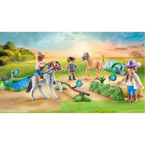 Univers Miniature - Habitation Miniature - Garage Miniature PLAYMOBIL 71495 Cavaliers poneys et saut d'obstacles