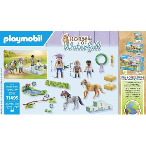 Univers Miniature - Habitation Miniature - Garage Miniature PLAYMOBIL 71495 Cavaliers poneys et saut d'obstacles