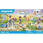 Univers Miniature - Habitation Miniature - Garage Miniature PLAYMOBIL 71495 Cavaliers poneys et saut d'obstacles