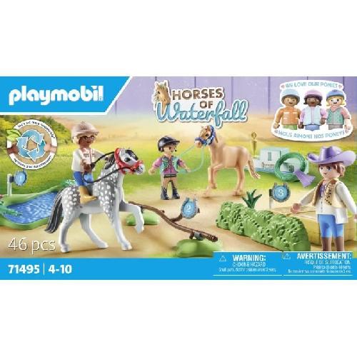 Univers Miniature - Habitation Miniature - Garage Miniature PLAYMOBIL 71495 Cavaliers poneys et saut d'obstacles