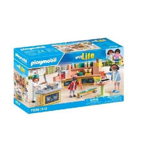 Univers Miniature - Habitation Miniature - Garage Miniature PLAYMOBIL 71538 Stand de restauration rapide. My Life. 54 pieces. Des 5 ans